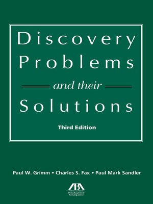 cover image of Discovery Problems and Their Solutions